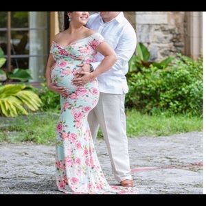 Sew Trendy Audrey floral maternity dress